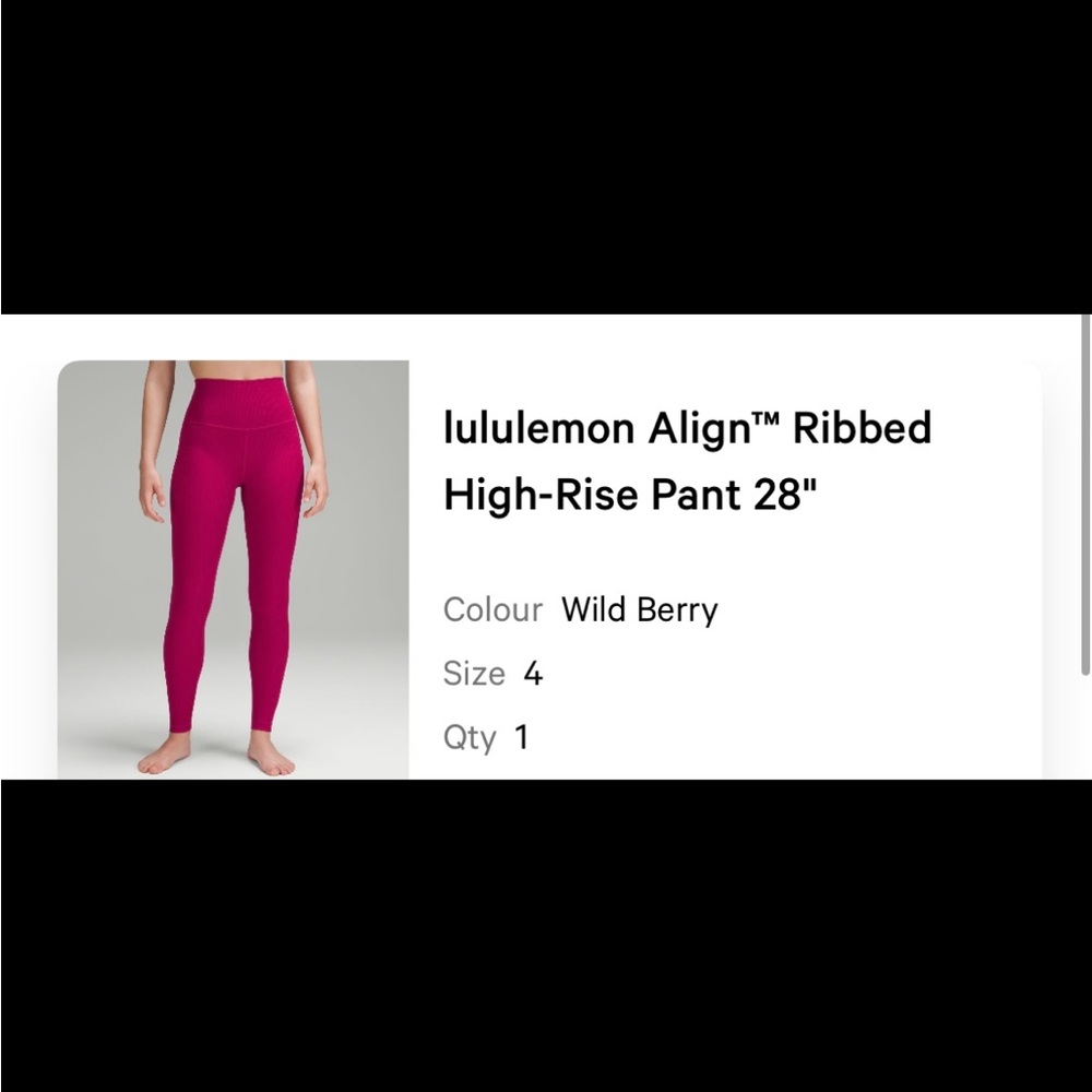 Align Ribbed High Rise 28”